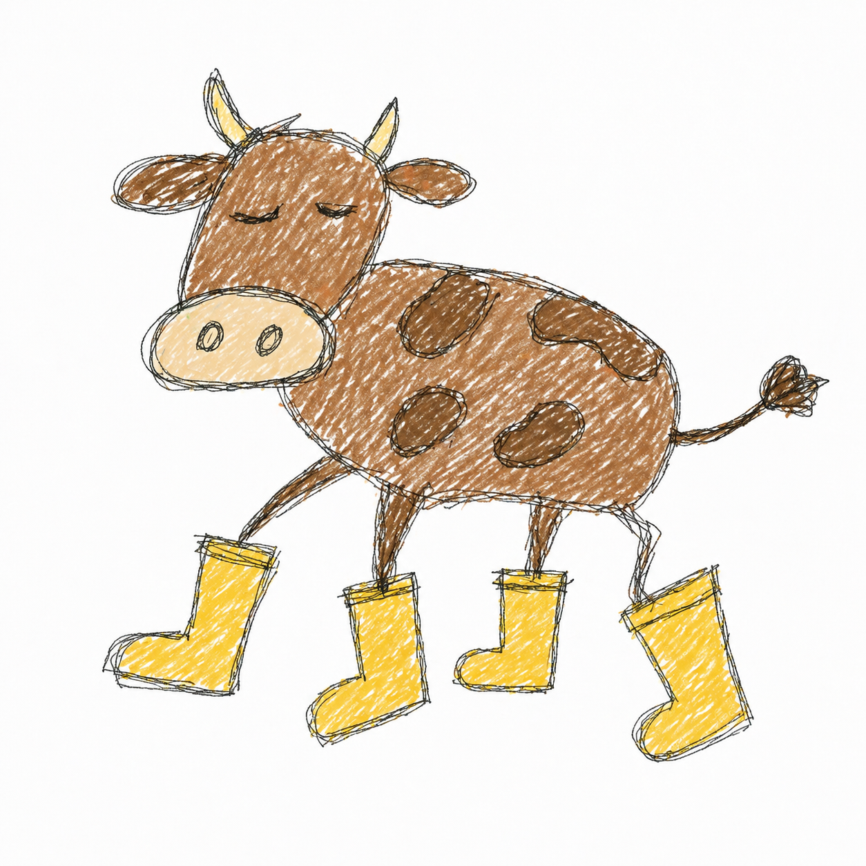 Eyes Closed Cow preview